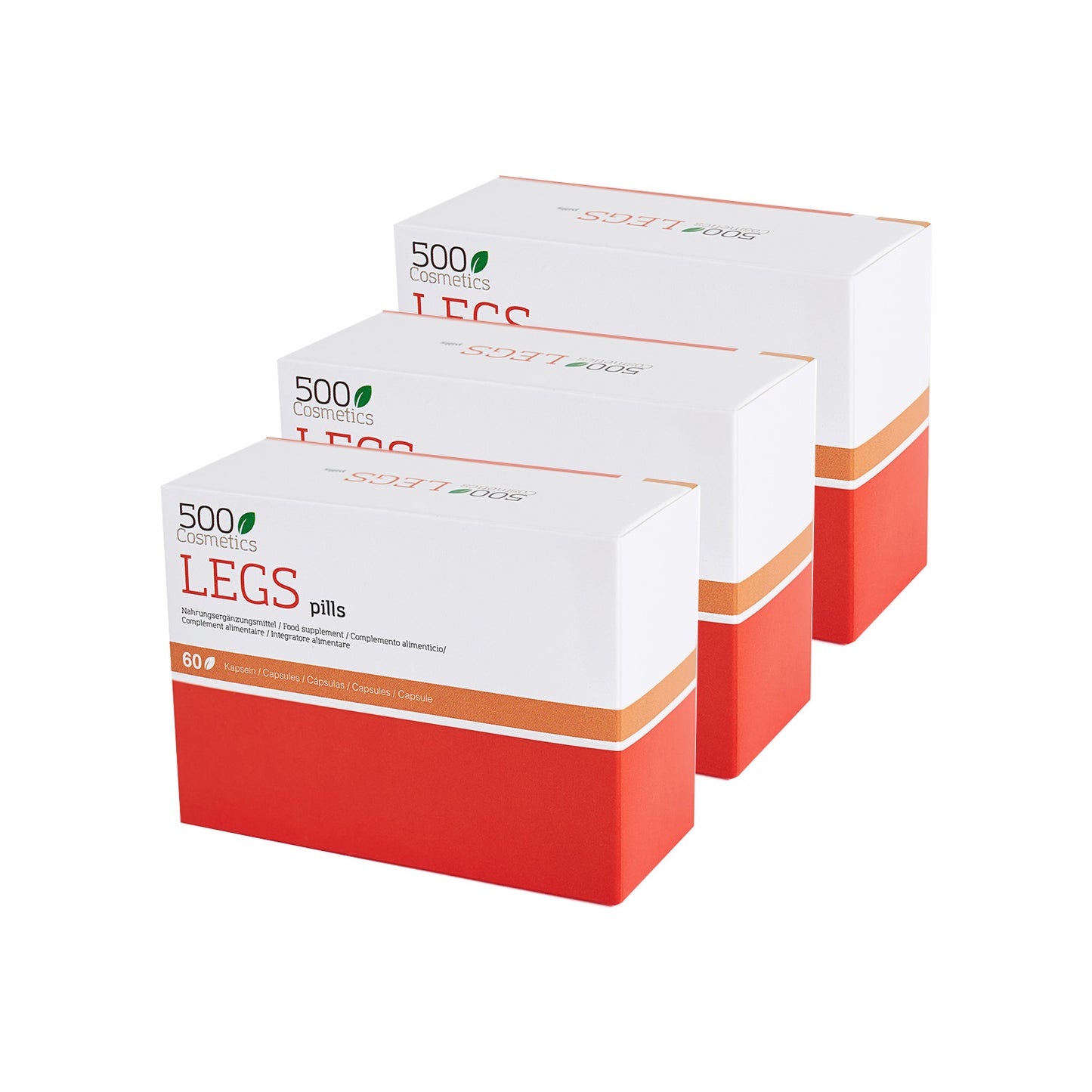 500Cosmetics Legs Pills, die Tabletten gegen Krampfadern und zu ihrer Vorbeugung