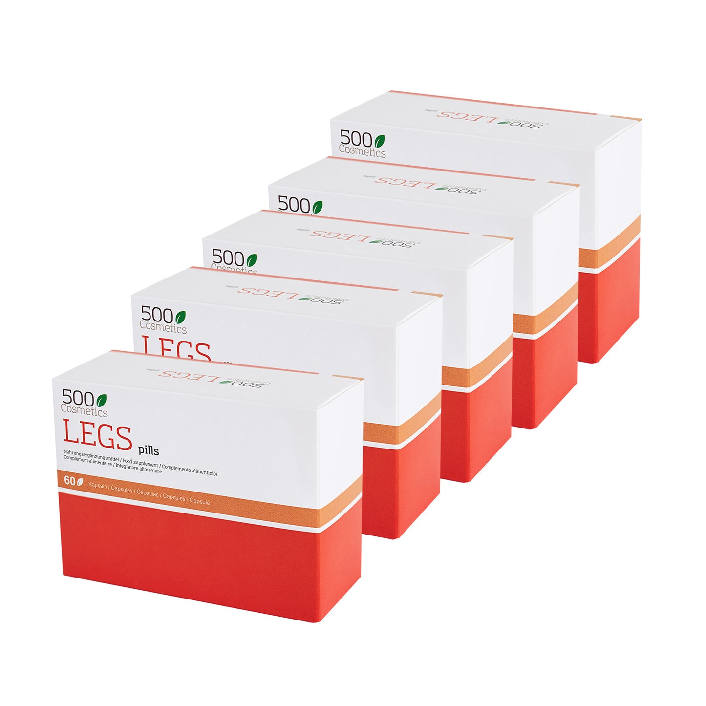 500Cosmetics Legs Pills, die Tabletten gegen Krampfadern und zu ihrer Vorbeugung