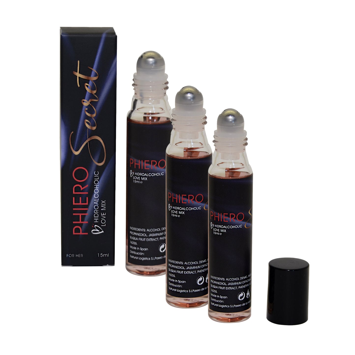 Phiero secret, concentrado natural de sustancias inodoras para aumentar la atracción sexual