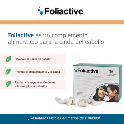 3 Foliactive capsulas y 3 Foliactive Spray para prevenir la caida del cabello - 3