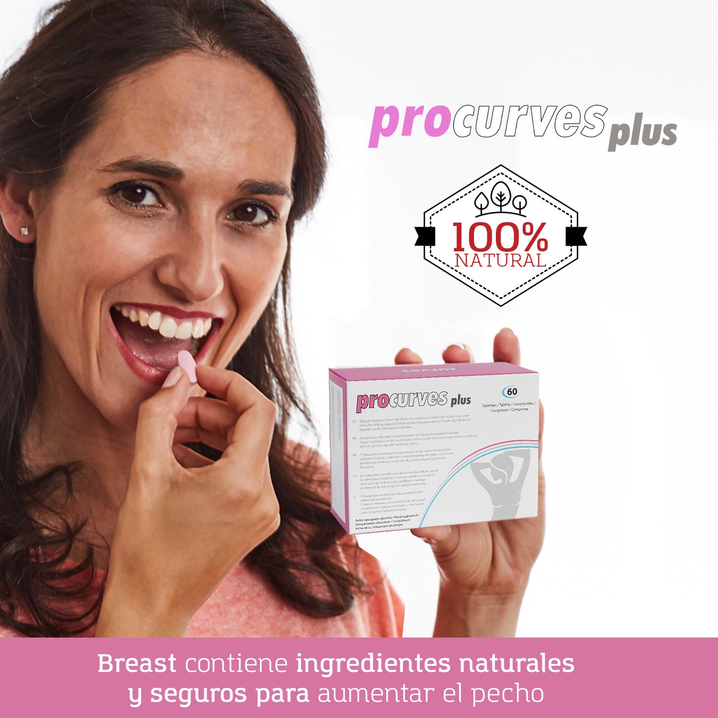 Pack 5 - Procurves Cápsulas y Crema para Aumentar el Pecho y Reafirmarlo - 2 Piezas (5) - 3