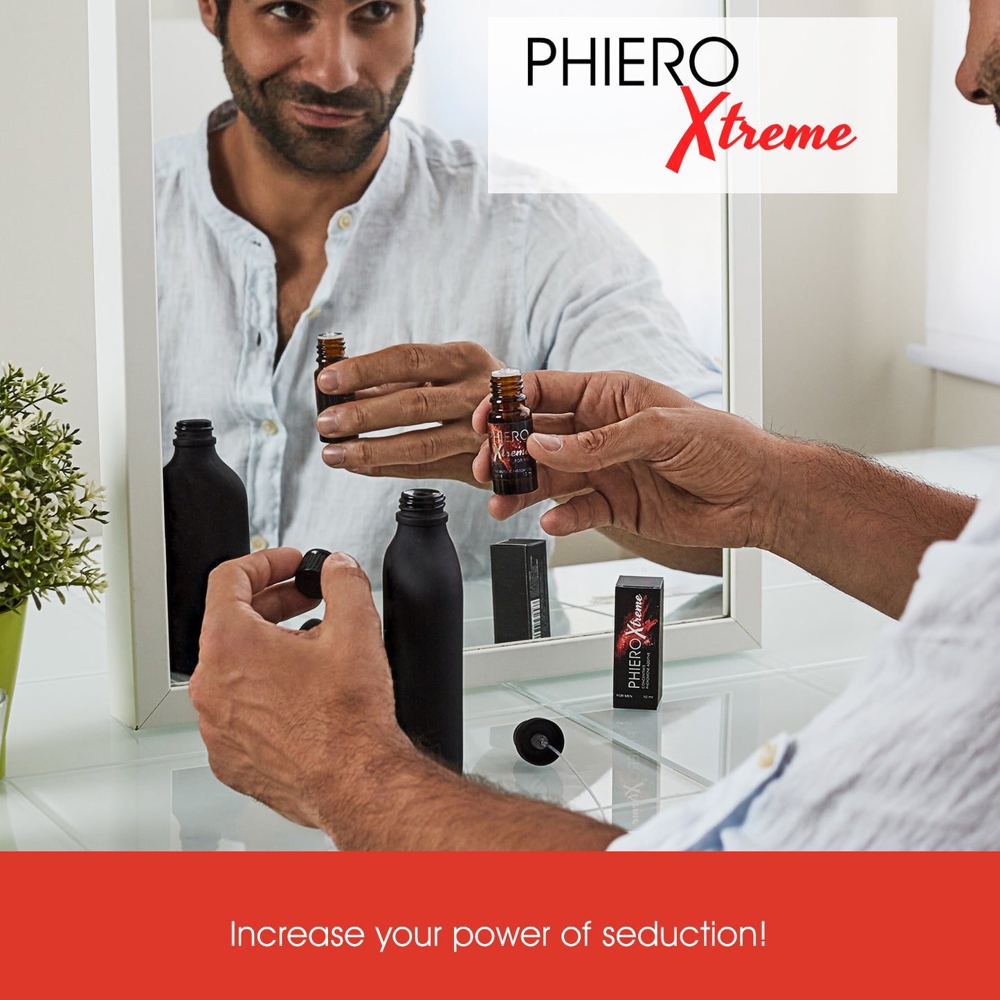 2 Phiero Xtreme: Concentrado de feromonas + Phiero Night Man: Roll-on con feromonas para hombre - 5