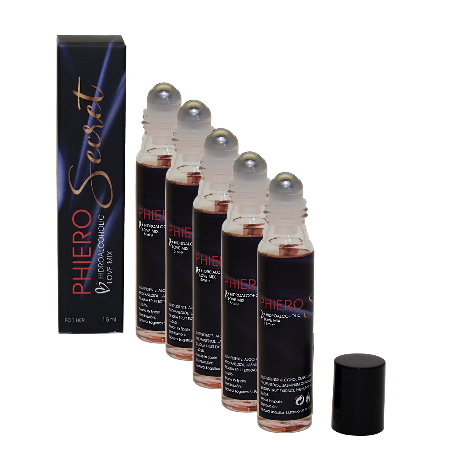 Phiero secret, concentrado natural de sustancias inodoras para aumentar la atracción sexual