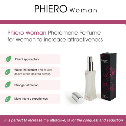 PHIERO WOMAN, PERFUME CON FEROMONAS PARA MUJER - 5