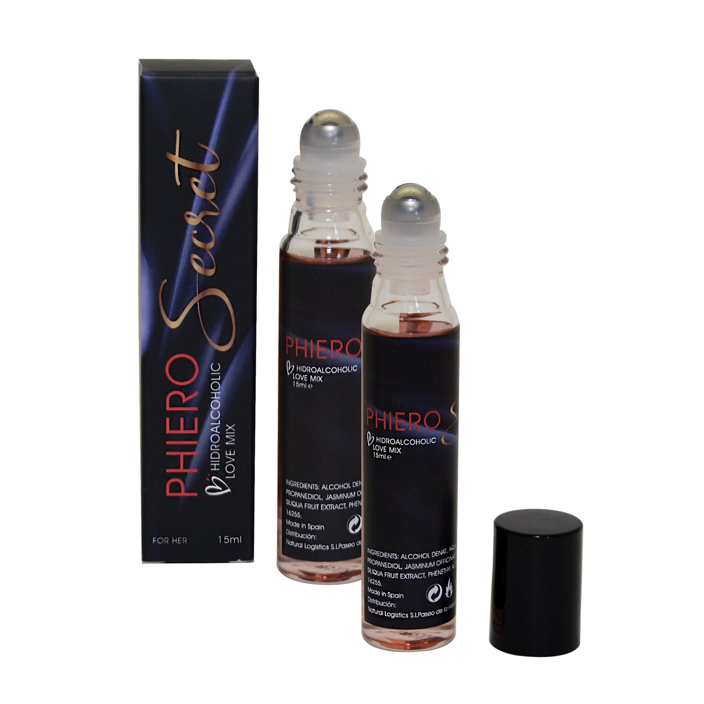 Phiero secret, concentrado natural de sustancias inodoras para aumentar la atracción sexual