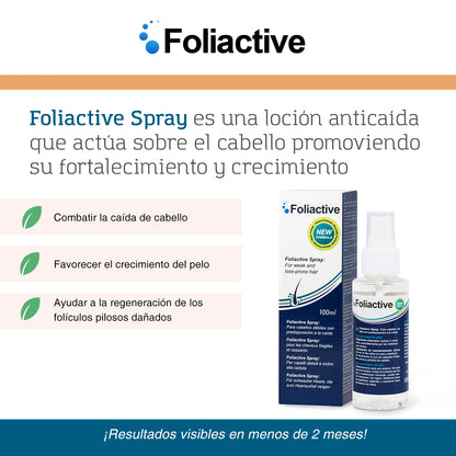 2 Foliactive capsulas y 2 Foliactive Spray para prevenir la caida del cabello - 7