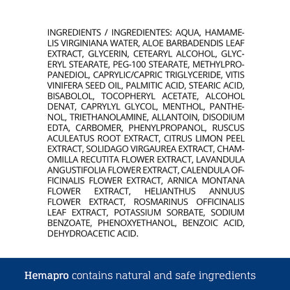 Hemapro suplemento y Hemapro Crema para el cuidado y alivio de las hemorroides. - 4
