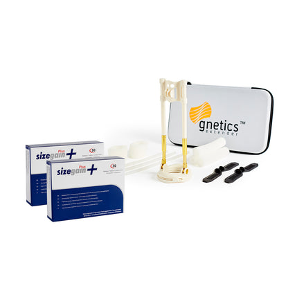 Alargamiento de pene - Gnetics Extender + 2 SizeGain Plus: Extensor y Pastillas para alargar el pene